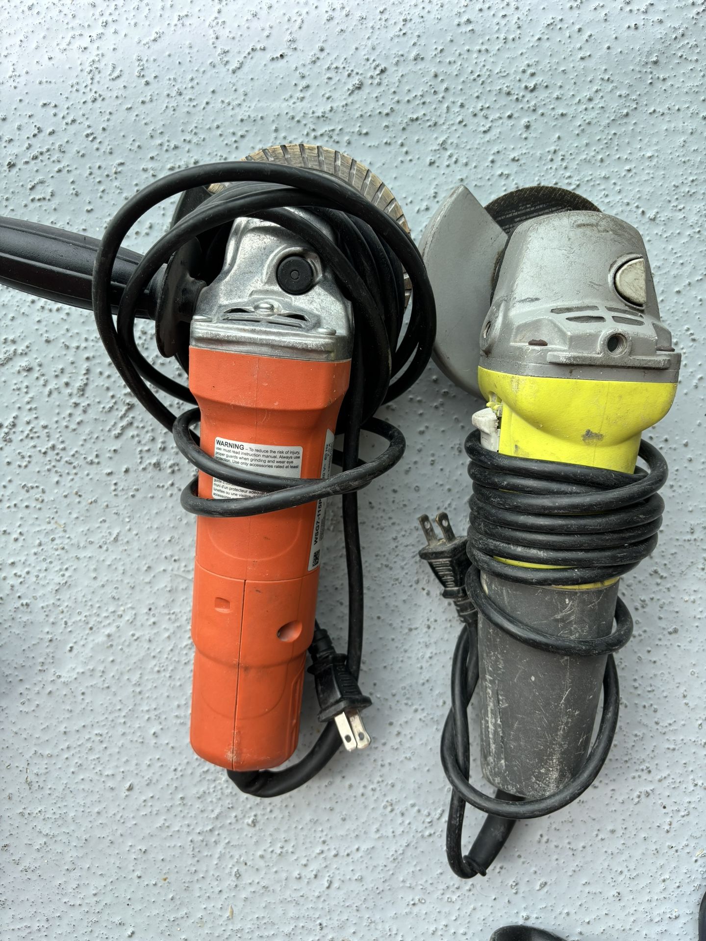 Ryobi AG4031G Angle grinder, Fein WSG 7-125