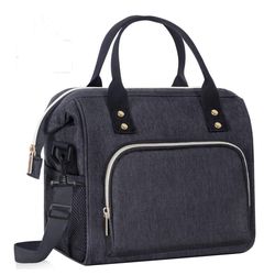 NEW Insulated Lunch Tote Bag – Leakproof Cooler – Black