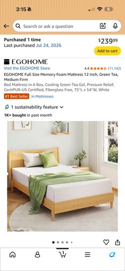 Full Size 12 inch Mattress