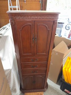 Elegant Solid Wood Cabinet