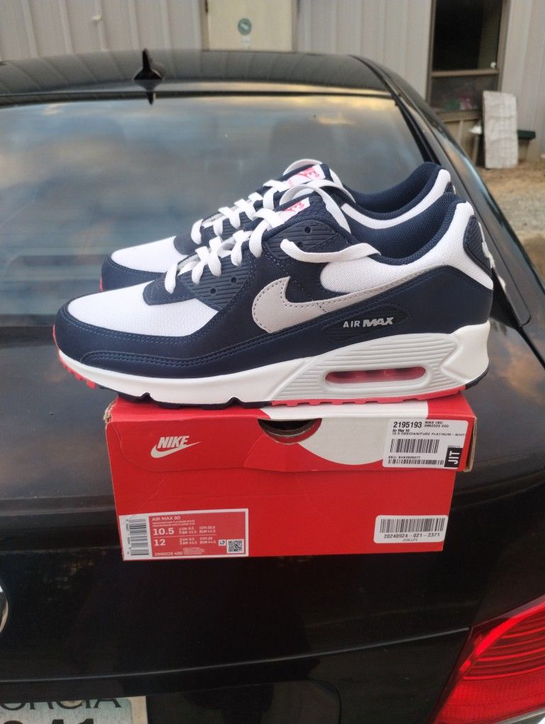 $140 Local Pickup 2023 Nike Air Max 90 Obsidian Pure Platinum Worn Once For 3 Hours No Trades Prices Firm