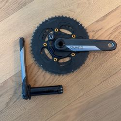 Praxis carbon Crankset 165mm 52/36 W/Quarq D Zero DUB Power Meter