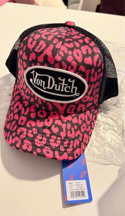 Von Dutch Pink Cheetah Trucker Hat
