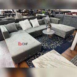 Modern double chaise livingroom sectional sofa