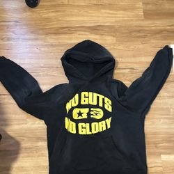 Hellstar Hoodie Black And Yellow No Guts No Glory
