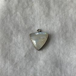 Moonstone Sterling Silver Pendant – Iridescent Flash