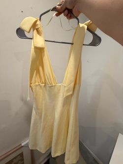 Zara yellow dress