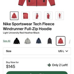 Nike Sportswear Tech Fleece Windrunner Full-Zip Hoodie