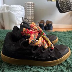 Black Lanvins with Multiple Laces