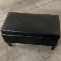 Black Storage Bench
