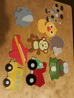 Wooden decorative pieces