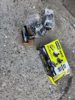 xclusive Shop RYOBI ONE+ 18V Lithium Starter Kit with 2.0 Ah Battery, (2) 4.0 Ah Batteries, and Charger