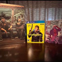 Cyberpunk 2077 (PS4) + Guide & Steelbook Case