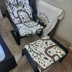Ikea Armchair and ottoman set
