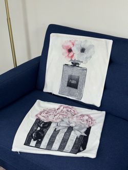 Fashion Print Throw Pillow Covers Set of 2