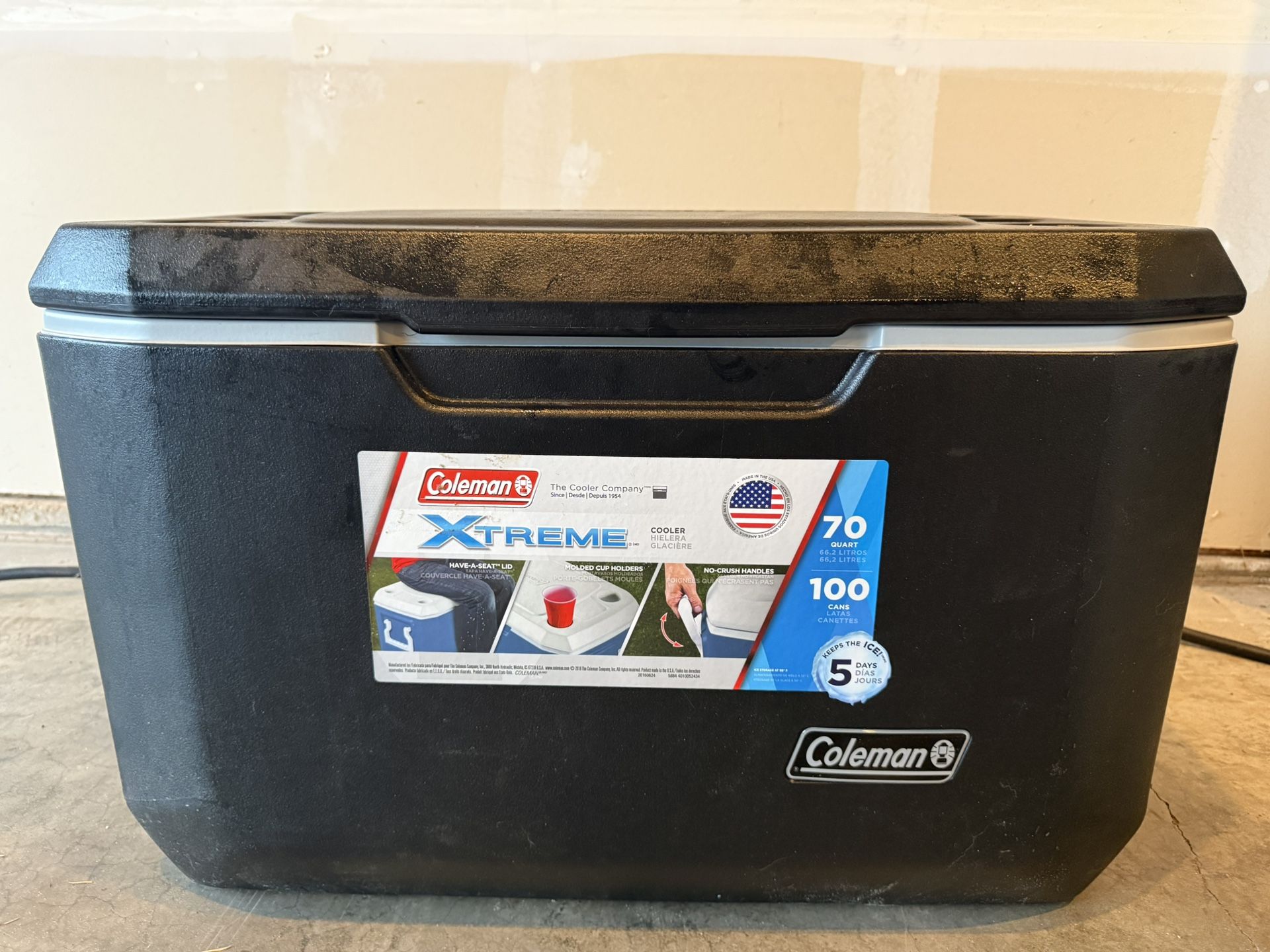 Coleman 70 Quart Cooler - Barely Used!
