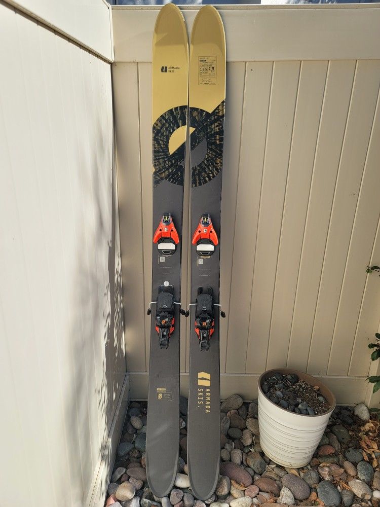 Armada Whitewalker 116 Freeride Powder Skis - 185cm Length - Salomon Sth 13 Bindings