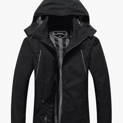 Women’s Moerdeng Waterproof Jacket! black Color Size M