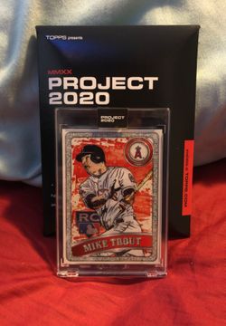 Mike trout 2020 project topps baseball card #100
