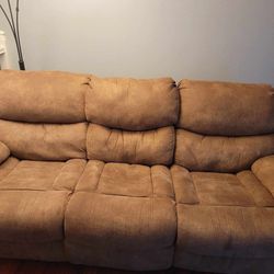 Living Room Couch, Loveseat, Chair Rocker Recliner Set