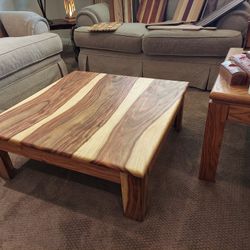 Handmade Wooden Coffee Table, Arizona Sisso Wood, Rare And Beautiful 