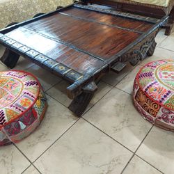  Antique coffee table from India  