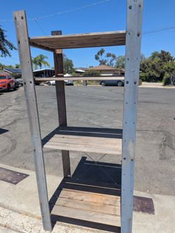 Free weathered Ikea shelf with four shelves
