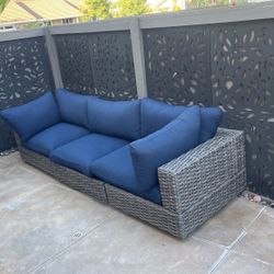 Used Outdoor Sofa - Blue
