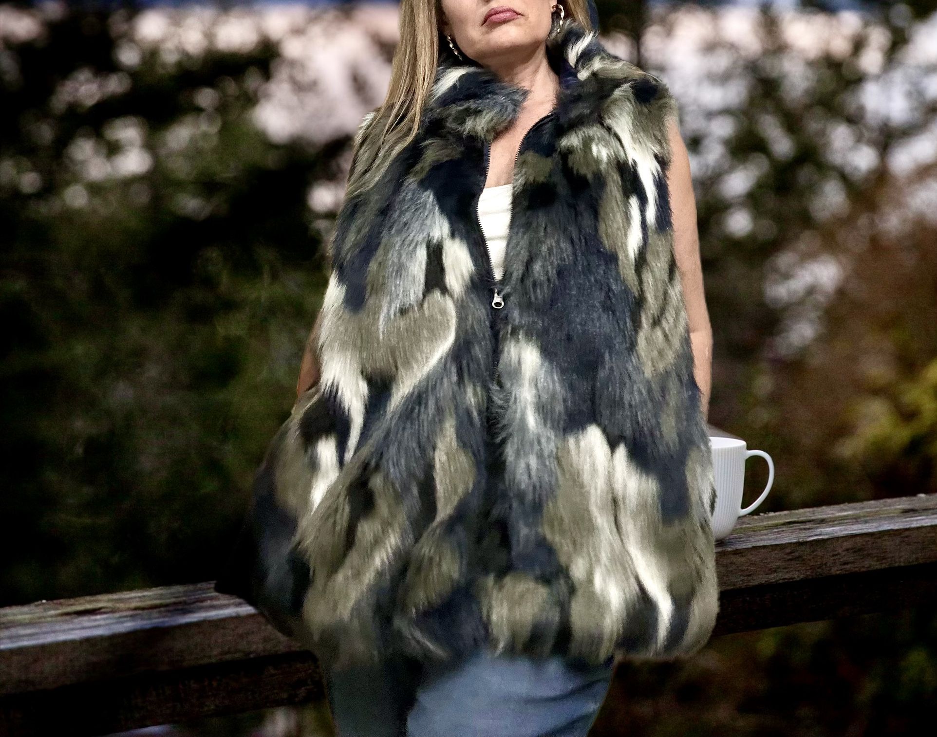 Faux Fur Vest By Paz Torras