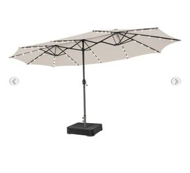 15ft Patio Umbrella With LED Lights