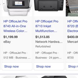 HP OfficeJet Pro 8740 all in one Wireless color