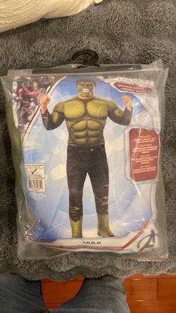 Adult hulk costume and mask Halloween marvel