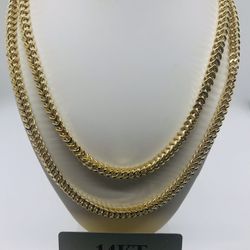 Brand new 14K Box Franco Chains!