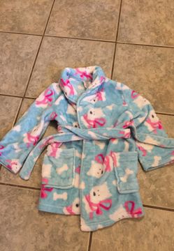 Girls dog robe