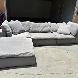 Gray Sectional Modular Dream Cloud Couch - Delivery Available 🚚