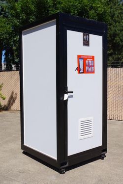 ABOSS 3.7'W x 4.1'D Single Portable Restroom, Unused