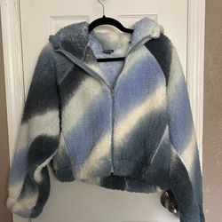 Wild Fable Cropped Fuzzy Jacket 