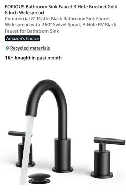 FORIOUS new bathroom sink 8” widespread