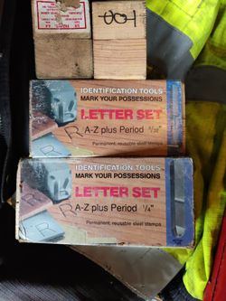 Tools Letter And Number Punch Sets
