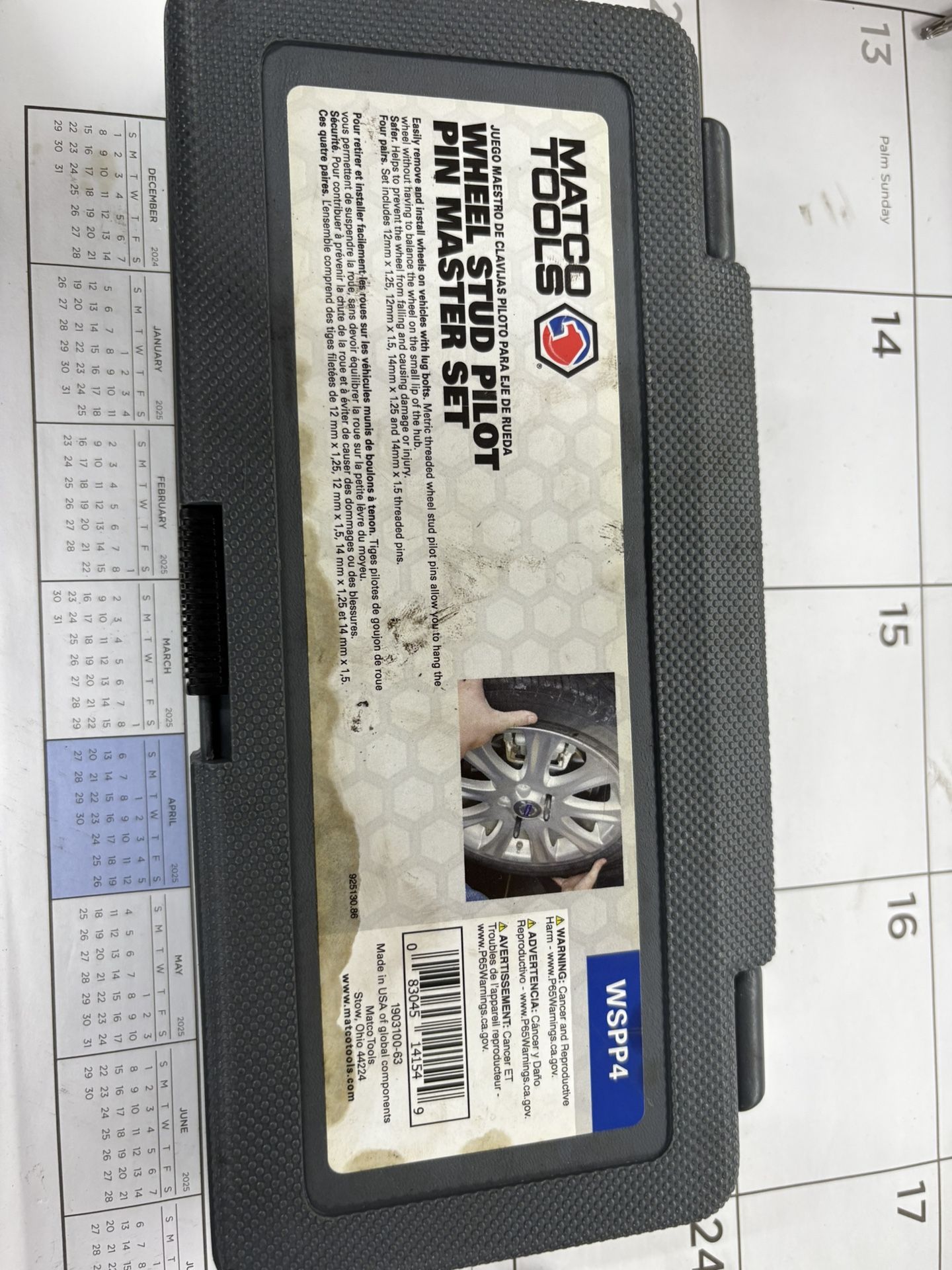 Matco tools wheel stud pilot pin master set $80