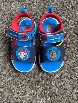 Paw Patrol Kids Sandals Size 10