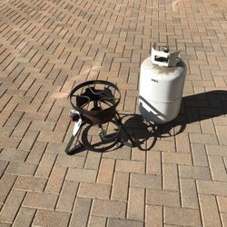 Outdoor Propane Burner / Propane Tank Combo 