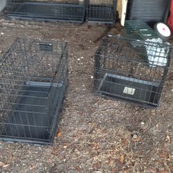 Black Wire Folding Cages 36” Size $35, 15&18” For $25 Each