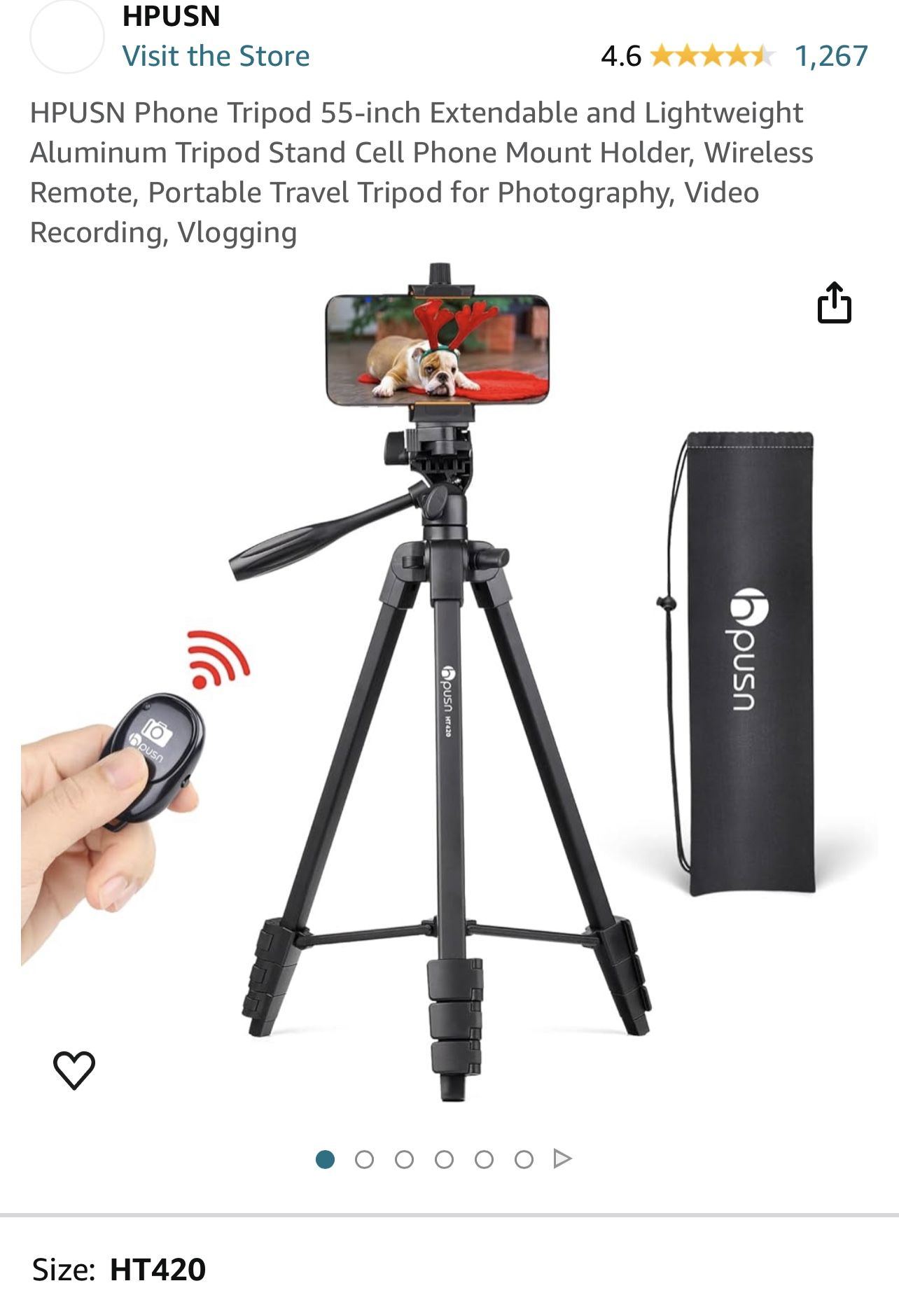 HPUSN Phone Tripod