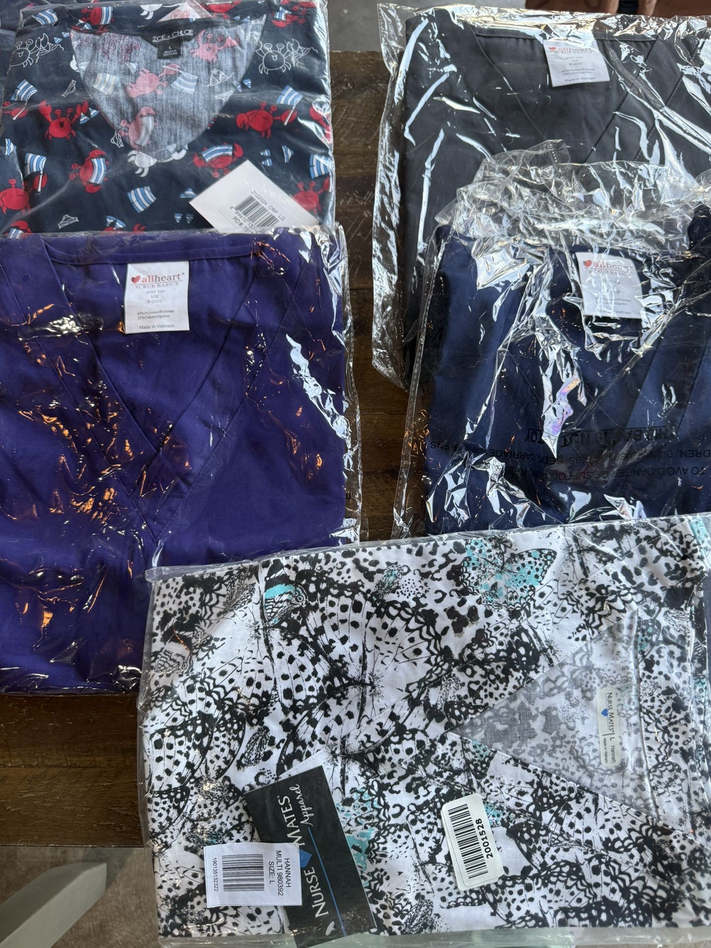 Tops And Bottom Scrubs Large Size