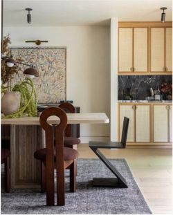 Rectangular Travertine table 96”