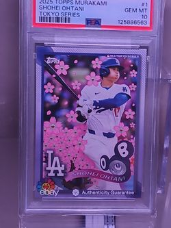 2025 Topps Murakami Shohei Ohtani Tokyo Series PSA 10