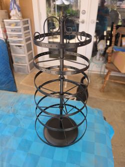 Rotating Metal Earring Jewelry Display Stand