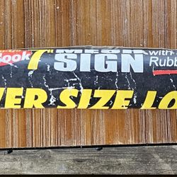 7ft. Fast Hook Over Size Load Sign