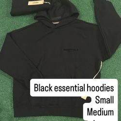 Black Essential Hoodie All Sizes Esells_turlock On Insta